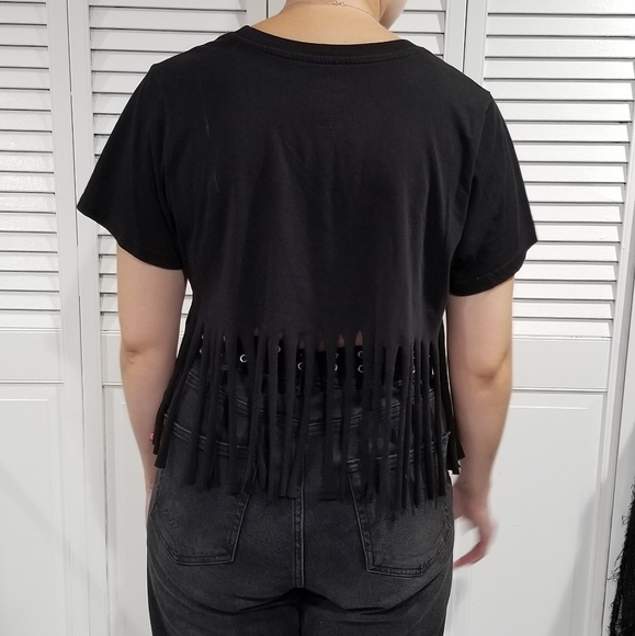 Upcycled custom cut Dickies tshirt - Picture 6 of 7